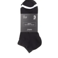 Jones Bootmaker 3 Pack Cotton Ankle Socks -