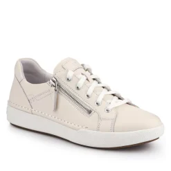 Women Josef Seibel All-Leather Dual-Fastening Trainers -