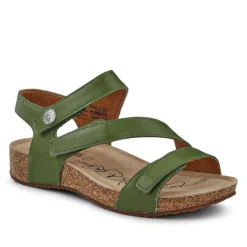 Women Josef Seibel All-Leather Touch-Fasten Sandals -