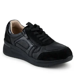 Women Jones Bootmaker Alvira Wide Fit Leather Trainers -