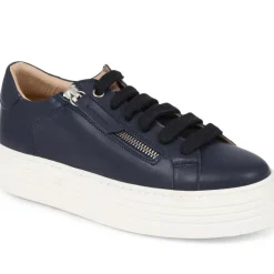 Women Jones Bootmaker Amaliada Leather Platform Trainers -