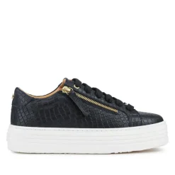 Women Jones Bootmaker Amaliada Leather Platform Trainers -