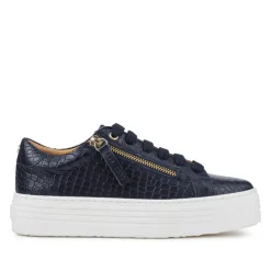 Women Jones Bootmaker Amaliada Leather Platform Trainers -
