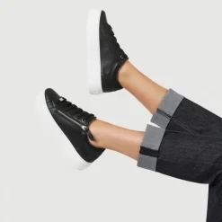 Women Jones Bootmaker Amaliada Leather Platform Trainers -