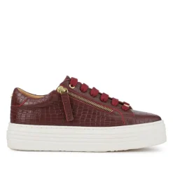 Women Jones Bootmaker Amaliada Leather Platform Trainers -