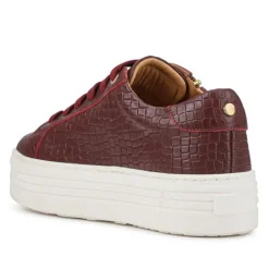 Women Jones Bootmaker Amaliada Leather Platform Trainers -