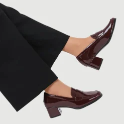 Women Jones Bootmaker Brielle Patent Leather Heeled Loafers -