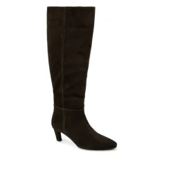 Women Jones Bootmaker Candra Leather Stiletto Heel Long Boots -