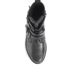 Women Jones Bootmaker Casimira Buckle Biker Boots -