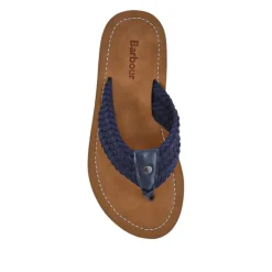 Women Barbour Chunky Soled Toe Post Sandals -