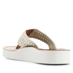 Women Barbour Chunky Soled Toe Post Sandals -