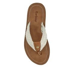 Women Barbour Chunky Soled Toe Post Sandals -
