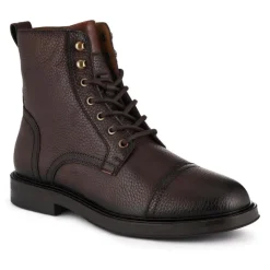 Jones Bootmaker Davide Leather Wide-Fit Military Boots -