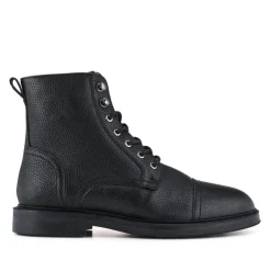 Jones Bootmaker Davide Leather Wide-Fit Military Boots -