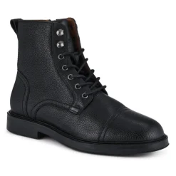 Jones Bootmaker Davide Leather Wide-Fit Military Boots -