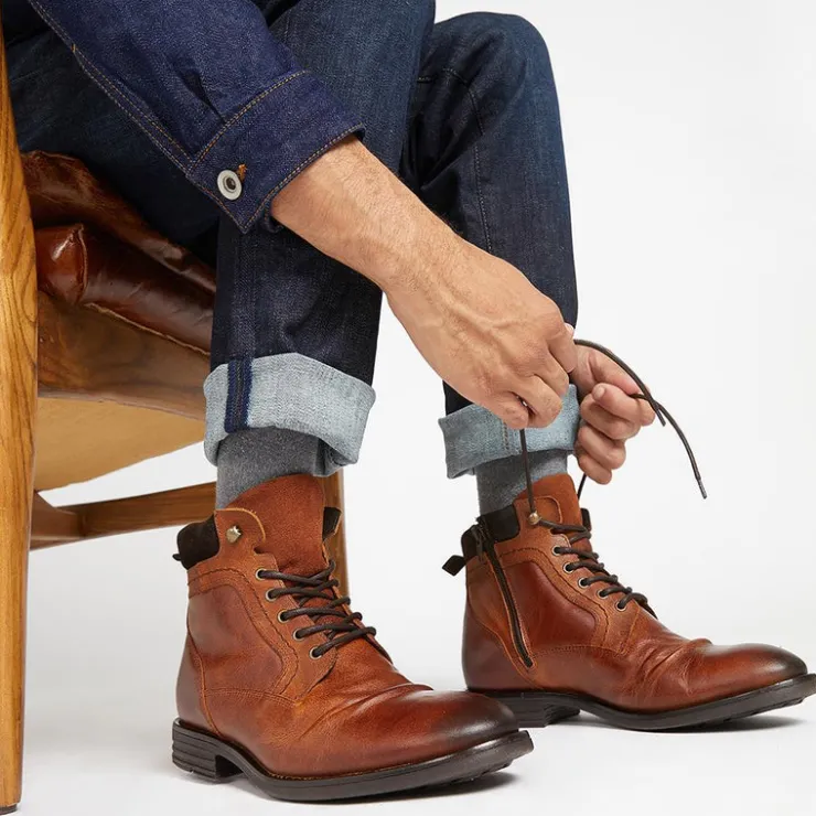 Jones Bootmaker Docklands Leather Lace-Up Boots -
