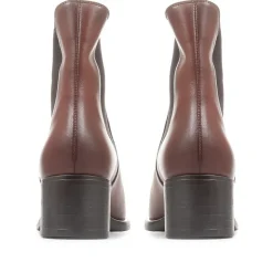 Women Jones Bootmaker Doria Heeled Leather Chelsea Boots -
