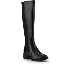 Women Jones Bootmaker Ellisia Leather Stretch-Fit Long Boots -