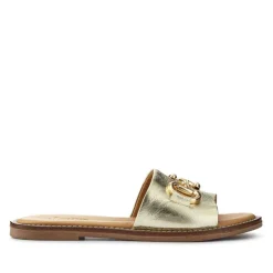 Women Jones Bootmaker Emillina Leather Buckle Mule Sandals -