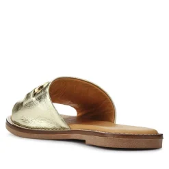 Women Jones Bootmaker Emillina Leather Buckle Mule Sandals -