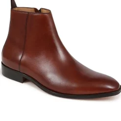 Jones Bootmaker Flaxen Leather Ankle Boots -