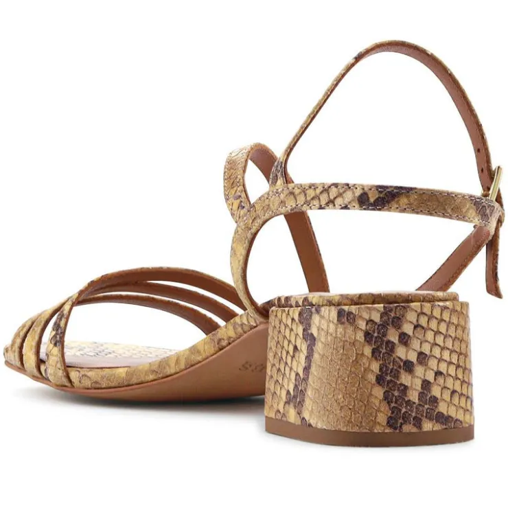 Women Jones Bootmaker Ginette2 Heeled Leather Sandals -