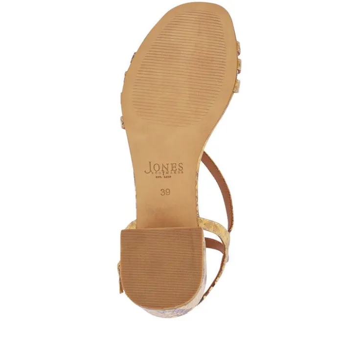 Women Jones Bootmaker Ginette2 Heeled Leather Sandals -
