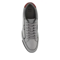 Hugo Boss Mixed-Material Lace Up Trainers -