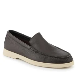 Hugo Boss Tumbled-Leather Moccasins -