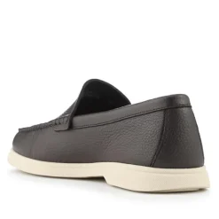 Hugo Boss Tumbled-Leather Moccasins -
