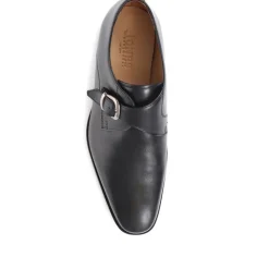 Jones Bootmaker Justin Leather Single Strap Monk Shoes -