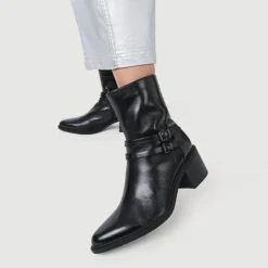 Women Jones Bootmaker Kaira Smart Leather Ankle Boots -