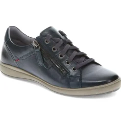 Women Josef Seibel Lace-Up Leather Trainers -