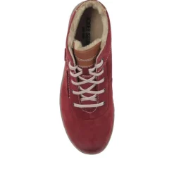 Women Josef Seibel Leather Faux-Fur-Lined Ankle Boots -