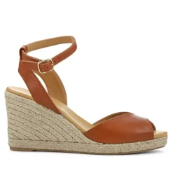 Women Jones Bootmaker Leather Wedge-Heeled Sandals -