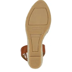 Women Jones Bootmaker Leather Wedge-Heeled Sandals -