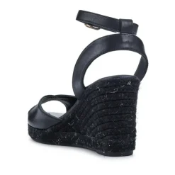 Women Jones Bootmaker Leather Wedge-Heeled Sandals -