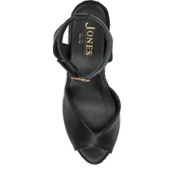 Women Jones Bootmaker Leather Wedge-Heeled Sandals -