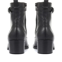 Women Jones Bootmaker Madie Heeled Leather Ankle Boots -