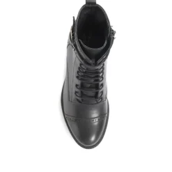 Women Jones Bootmaker Madie Heeled Leather Ankle Boots -