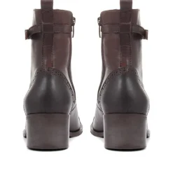 Women Jones Bootmaker Madie Heeled Leather Ankle Boots -