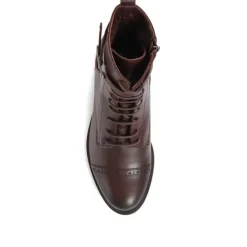 Women Jones Bootmaker Madie Heeled Leather Ankle Boots -
