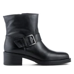 Women Jones Bootmaker Madonna Chunky Leather Ankle Boots -