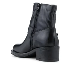 Women Jones Bootmaker Madonna Chunky Leather Ankle Boots -