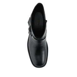 Women Jones Bootmaker Madonna Chunky Leather Ankle Boots -