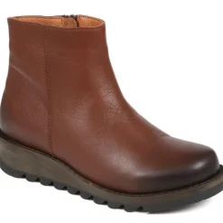 Women Jones Bootmaker Mariane Leather Wedge Ankle Boots -