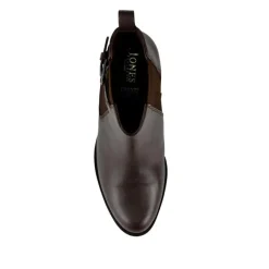 Women Marya Cuban Heel Leather Ankle Boots -