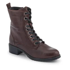 Women Jones Bootmaker Maura Leather Block Heel Boots -