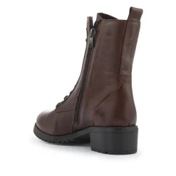 Women Jones Bootmaker Maura Leather Block Heel Boots -