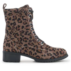 Women Jones Bootmaker Maura Leather Block Heel Boots -